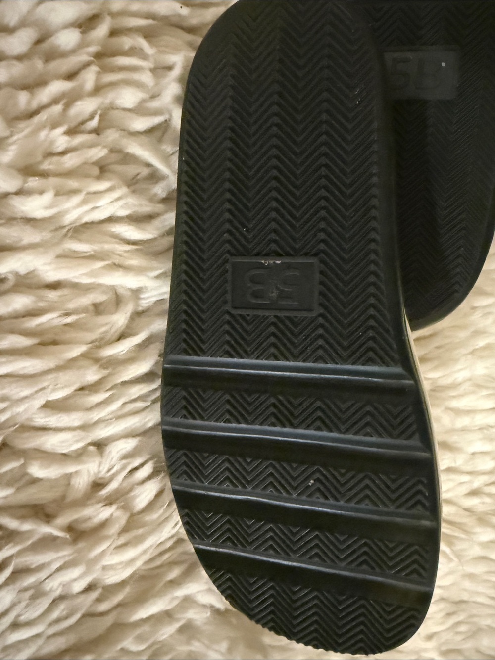 Tory Burch Olive Translucent Logo Slide Sandals - 5 medium - Picture 7 of 7